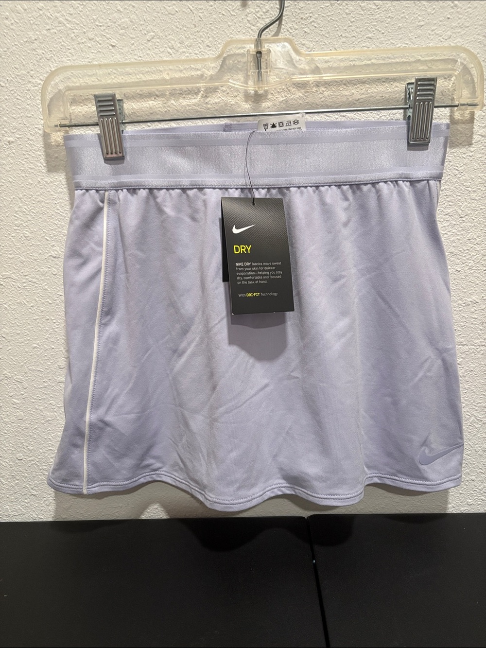 Nike Light Purple Athletic Skirt with White Piping size XS